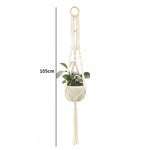 porte plantes suspendus macramé bois boho pots fleurs jardins decoration balcon maison
