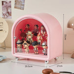 vitrine transparente moderne figurines anti poussière blanche exposant organisateur jouets eco friendly