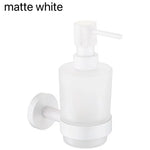 Distributeur savon liquide mural moderne rose gold nickel brossé noir mat blanc matchrome