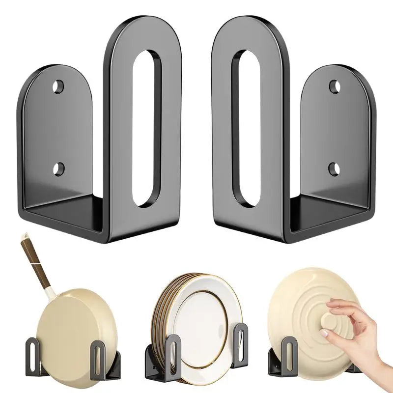 supports murals cuisine rangement plaque couvercle planche découpe moderne minimaliste fixations murales gris foncé
