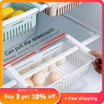paniers rangement réfrigérateur blanc perforés moderne adhésif pratique kitchen organizer kitchen accessories