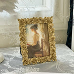 cadre photo or rose relief classique vintage décoration maison photo adult unisexe visibleintérieur deuxidentiques