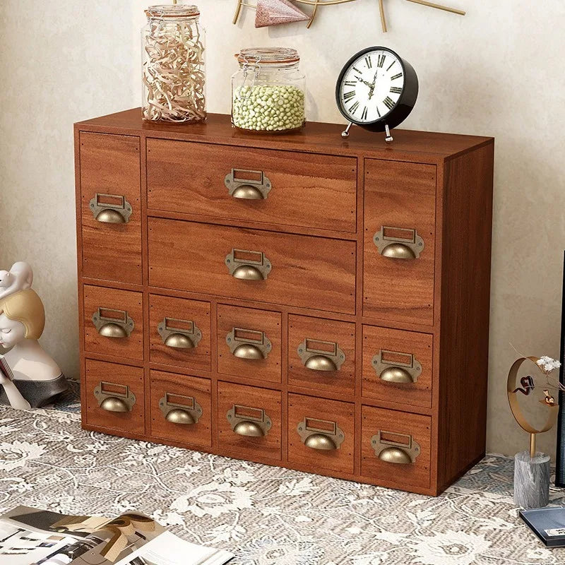 boîtes rangement tiroirs bois naturel vintage rustique organisation accessoires tête oreille toy.storage