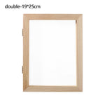 cadre bois texture naturelle feuilles séchées papier modeler coupelle plastique cuillère bois diy artisanat