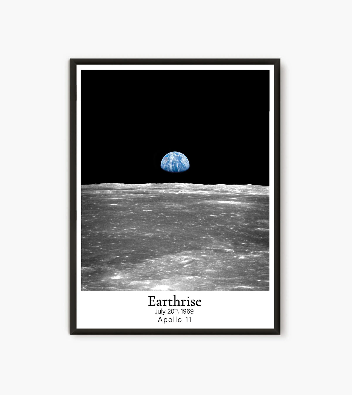 affiche impression Earthrise NASA Apollo 11 toile chambre salon enfant classic documentaire