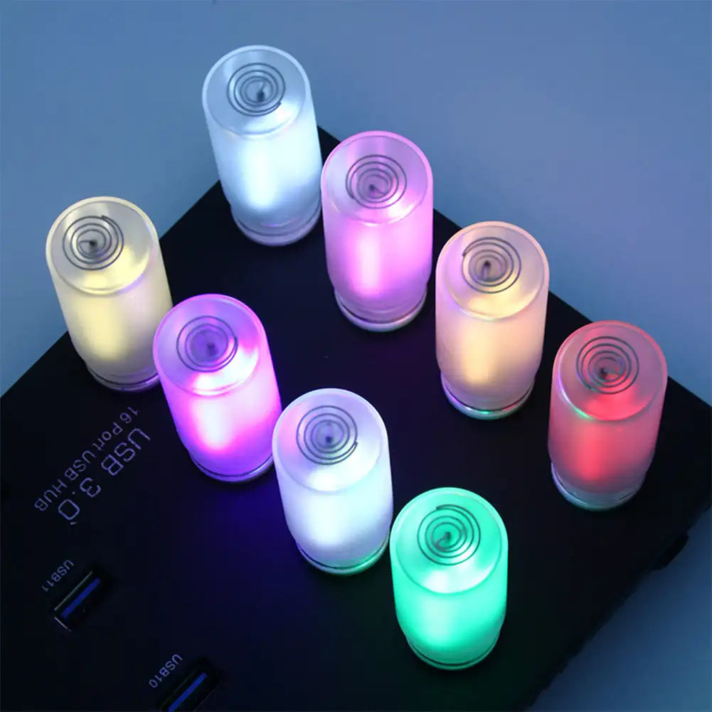lampe led rechargeable transparente usb blanc rose vert bleu moderne minimaliste