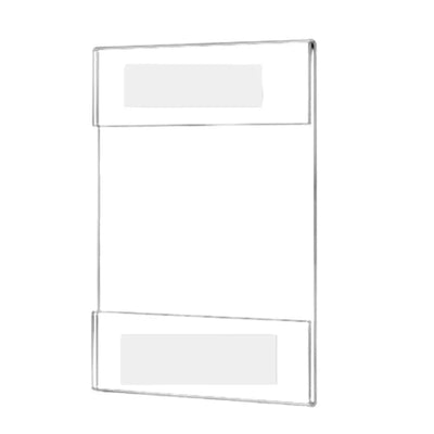 Cadre photo acrylique transparent A4 affichant une photo de paysage
