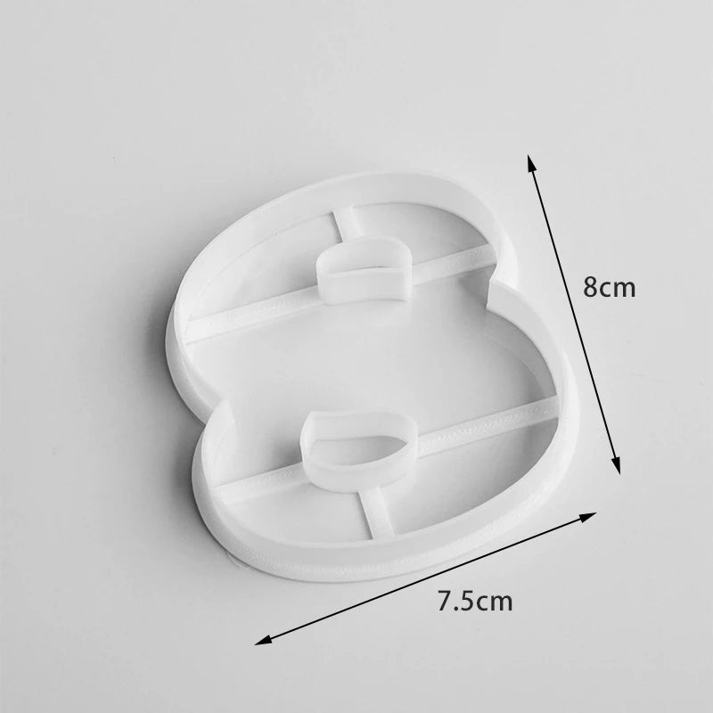 moules biscuits chiffres blanc modernes outils pâtisserie gâteau décoration enfants fondants COOKIE CUTTERS