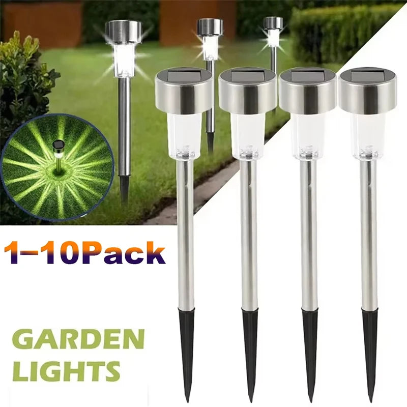 Lampe solaire extérieure étanche IP55 LED dans un jardin