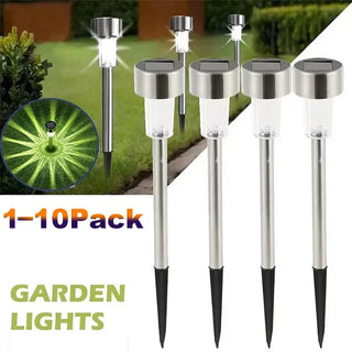 lampe solaire extérieure étanche ip55 led jardin patio moderne minimaliste argenté bronze