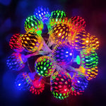 guirlande lumineuse or ajourée moderne 150cm 3v auto batterie fêtes mariage