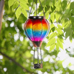 Lanterne multicolore ballon air chaud solaire LED feu clignotant anniversaire mariage événementextérieur