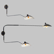 lampes murales orientables industriel noir blanc mid century fixations murales plaques