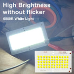 puce led jaune 6w cob 10 pièces lumière blanche portable plein air camping usb