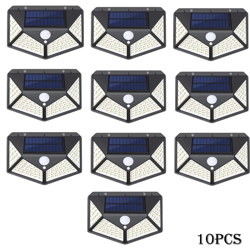 lampe murale solaire motion sensor led moderne extérieure ip65 garage jardin porte