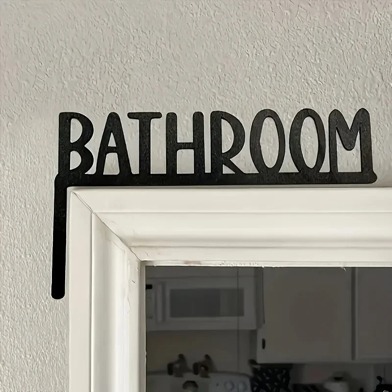plaque décorative noire lettre bathroom relief classiqueintérieur fixations mur
