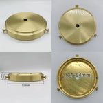 socle lampe doré lisse opaque classique fixations brasure laiton haute qualité