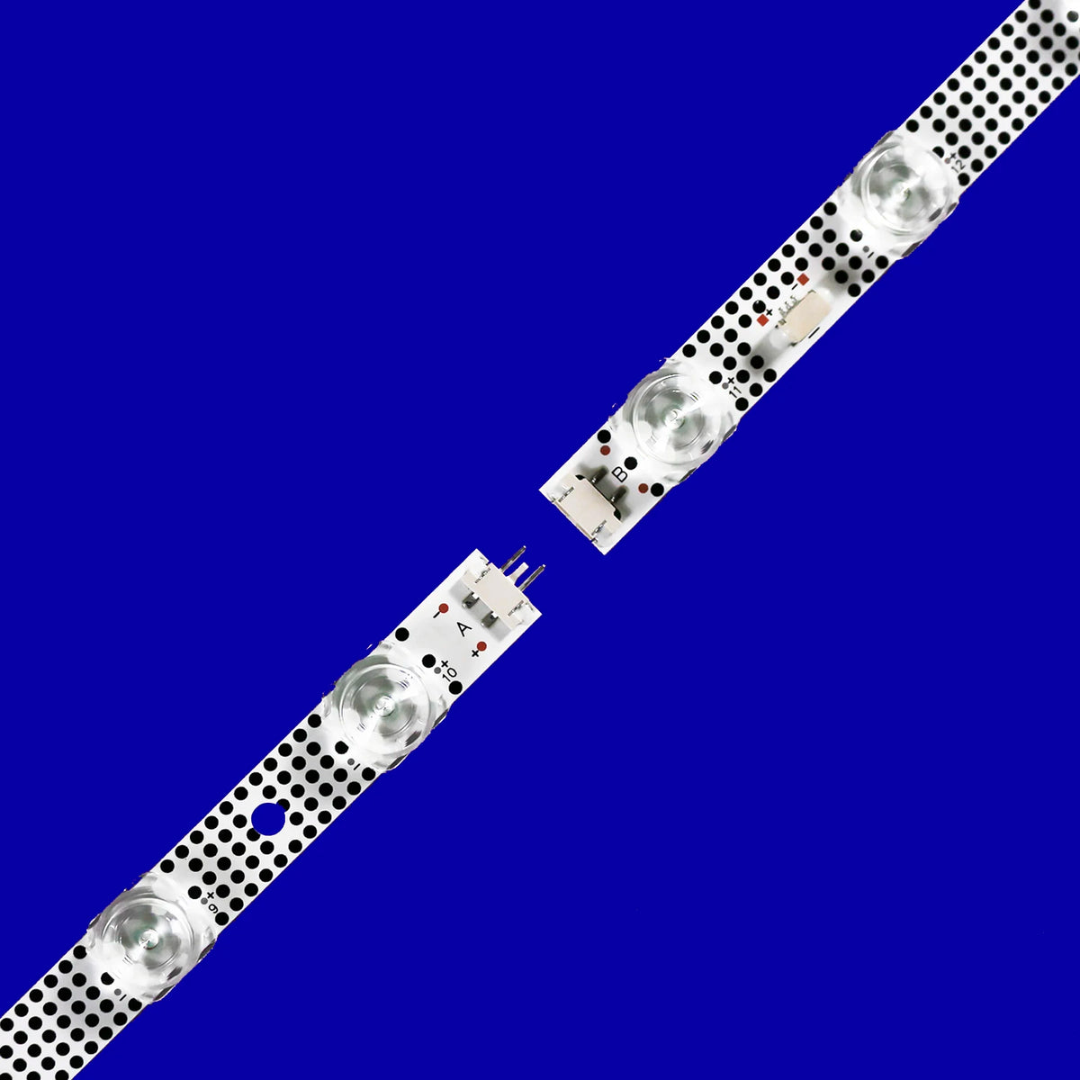 ruban led blanc perforé diodes adhésif moderne 6v 987mm kit télévision