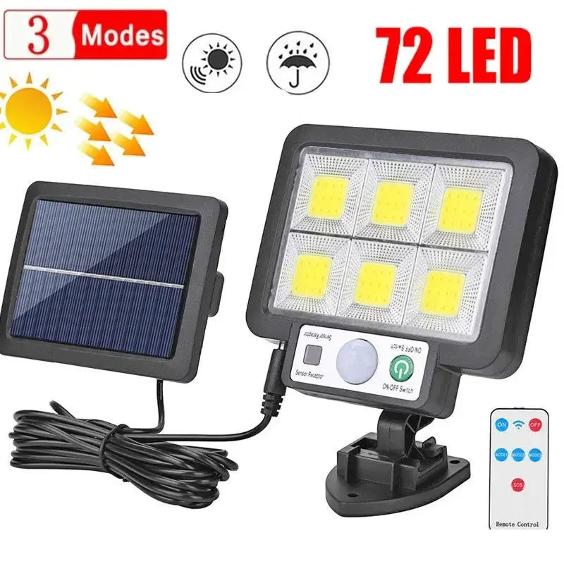 lampe solaire led moderne noire ip65 capteur mouvement panneau solaire clips d'installation