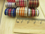 rubans polyester multicolores rayures diagonales traditionnel opaques yards large 16mm