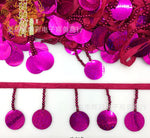 ruban decoratif sequins brillants fleurs artificielles bleu rouge noir or rose 10 yards opacite