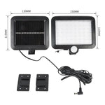 lampe solaire murale moderne capteur mouvement télécommande ip65 étanche led noir bleu blanc