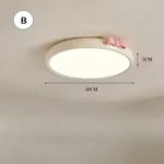 plafonnier led enfant blanc crème nœud rose décoration chambre filière électrique télécommande