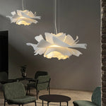 Lustre fleur blanc design nordique chambre fille