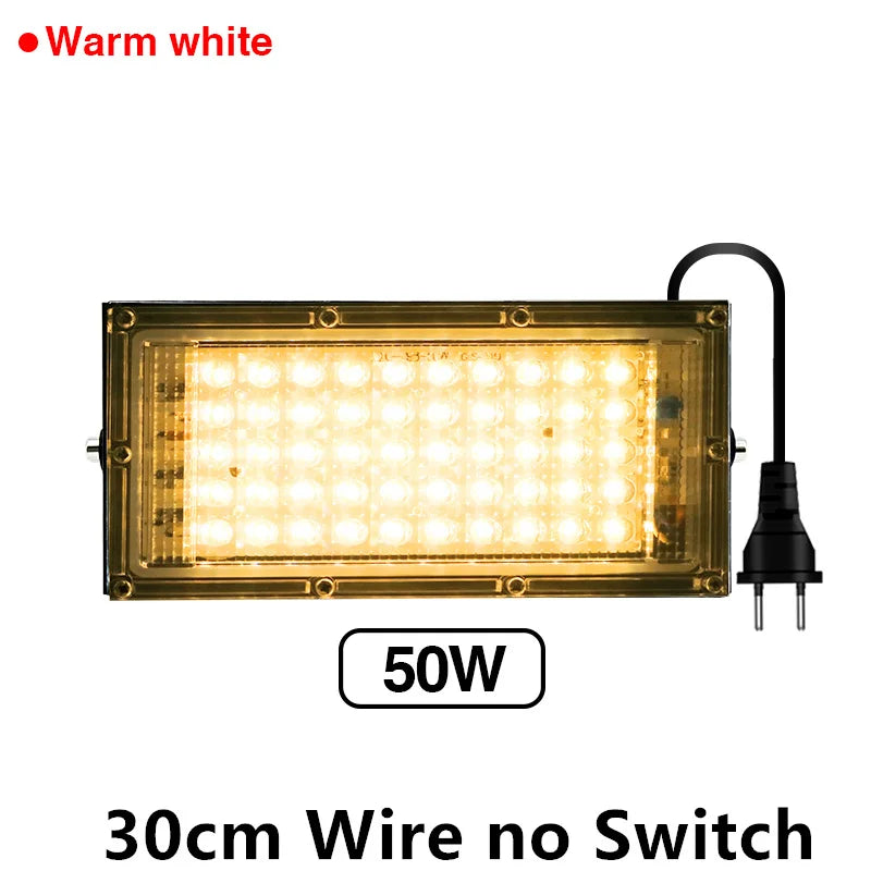 lampe led full spectrum 50w 100w noir blanc rose moderne clips cabled interrupteur grow