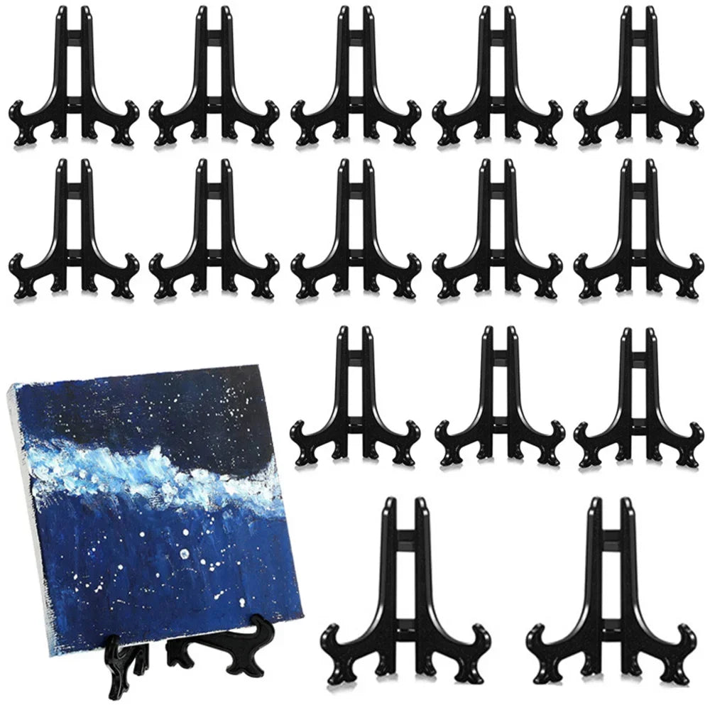 support d'affichage noir clips moderne rangement photo vaisselle transparent 5cm 7.5cm 10cm
