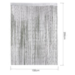 rideaux franges transparents argenté doré blanc glamour français européen chambre maison