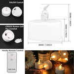 bougies led sans flamme effet vacillation éclairage moderne télécommande blanc opacité on off
