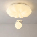lampe moderne enfantine nuage ours blanc décoratif fixée éclairage chambre fille