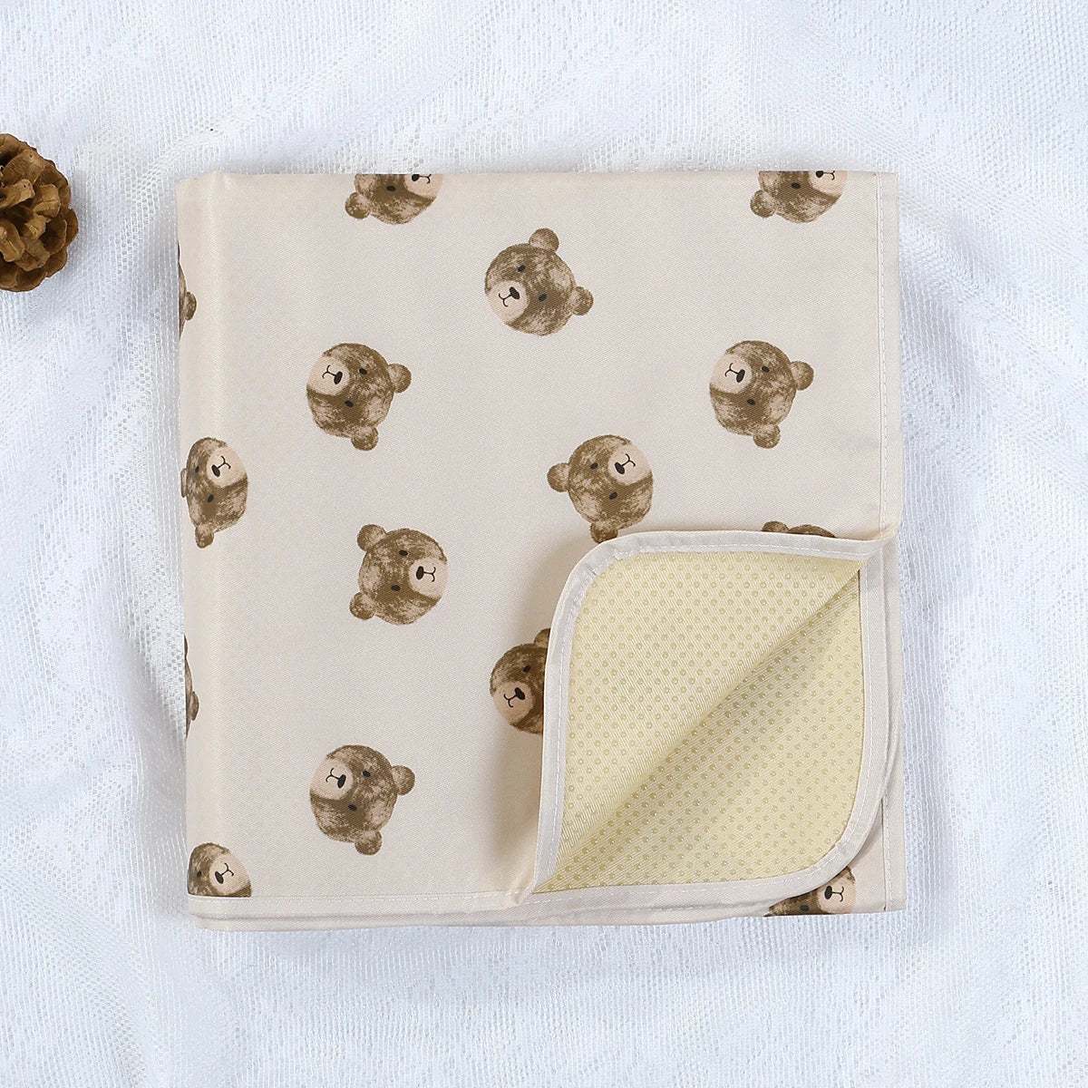 tapis imperméable anti éclaboussures sol couverture bébé animaux fruits pois illustration enfantine polyester
