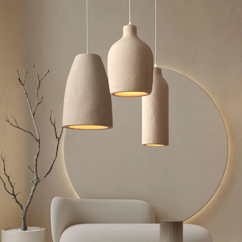 Suspension Wabi Sabi ciment Ombre Interieur