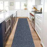 tapis rayures horizontales texture tridimensionnelle 40cm 300cm gris foncé gris clair moderne minimaliste adhésif