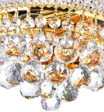 Détail des perles de cristal K9 sur l'applique murale