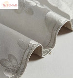 ensemble literie luxueux gris motifs floraux couverture taies d'oreiller polyester qualité adulte
