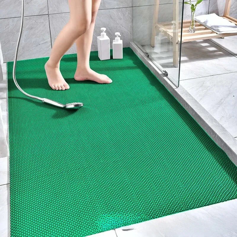 tapis antidérapant pvc gris vert rouge moderne non slip