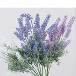 Bouquet artificiel violet fleurs lavande decoration mariage anniversaire intérieurextérieur