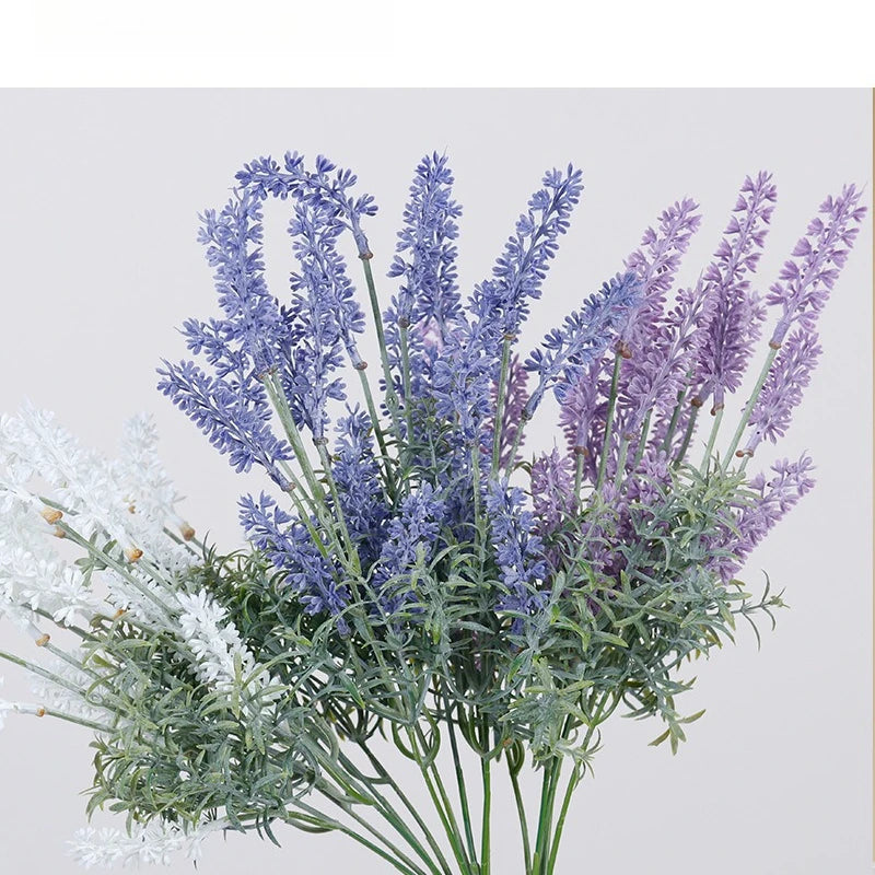 Bouquet artificiel violet fleurs lavande decoration mariage anniversaire intérieurextérieur