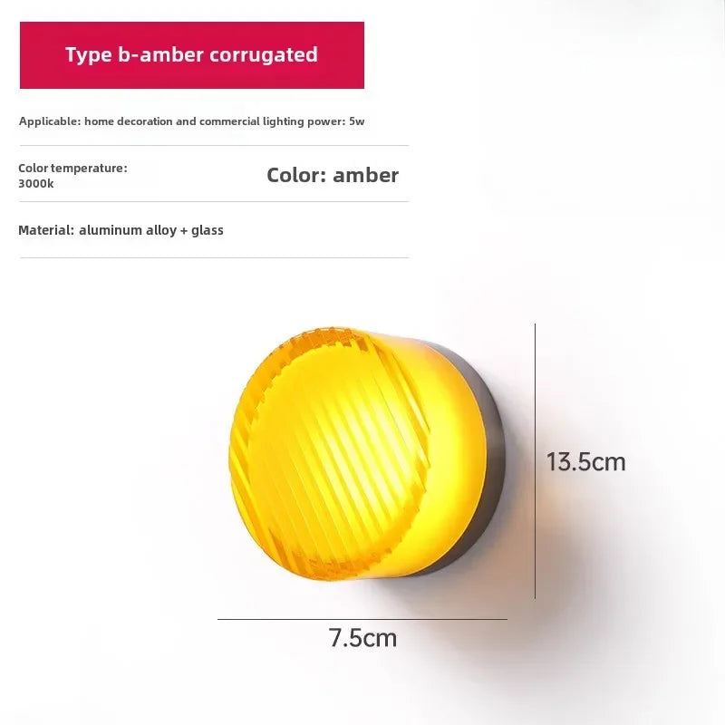 lampe murale moderne blanc orange marron rayures horizontales adhésif câbles certification led pvc