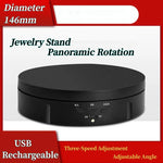 table rotative intelligente noire blanche boutons contrôle produits cosmétiques 146mm