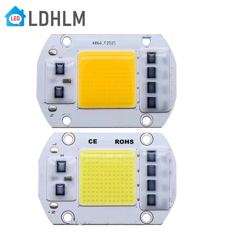 éclairage led cob 20w 30w 50w ip65 smart ic diy blanc jaune moderne