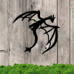 décoration murale silhouette dragon moderne noir simple intérieur extérieur chambre balcon terrasse