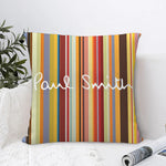 housse coussin multicolore rayures horizontales contemporain non toxique polyester fixations