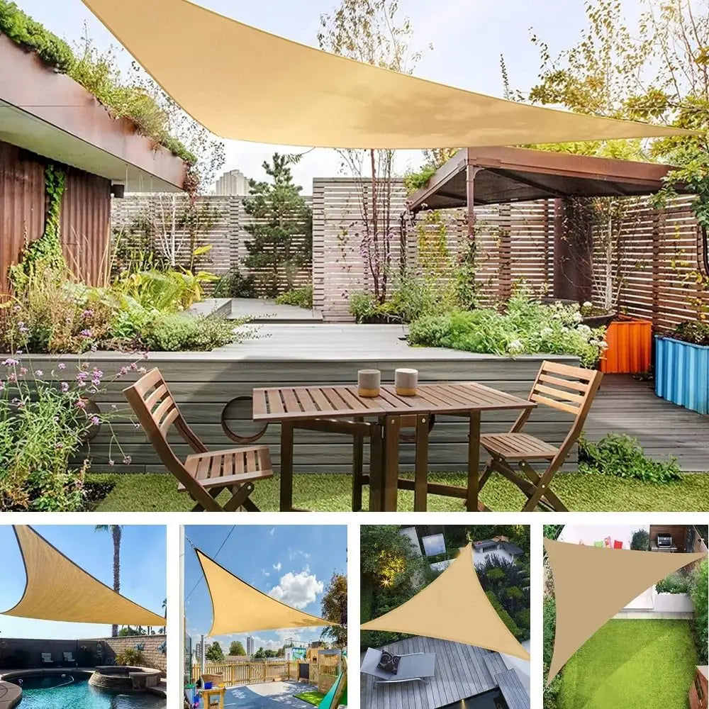 tentes jardin orange bleu beige oxford mylar réfléchissant moderne suspension 300cm opaque