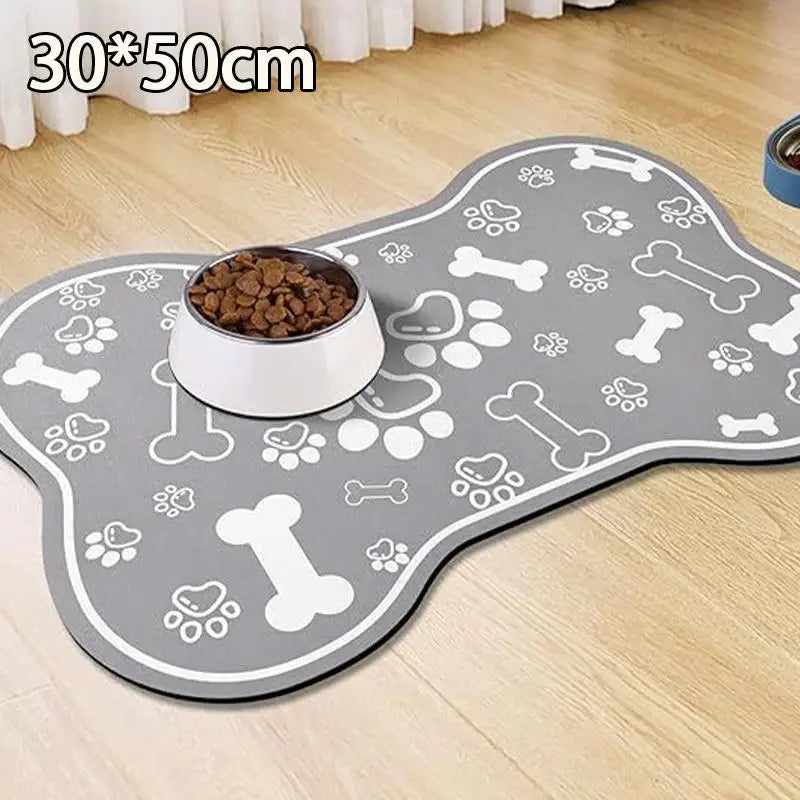 tapis animal motif os blanc texture douce moderne gris clair gris foncé absorbant rapide