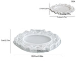 moule silicone blanc orné motifs floraux baroque décoration artisanale table bijoux création