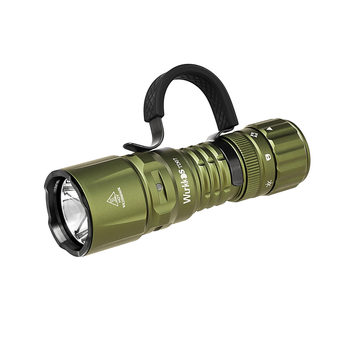lampe torche tactique militaire résistante choc 1300 lumens 13w camouflage aluminium